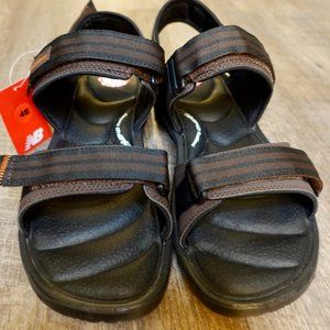 NEW New Balance Rev PlusH2o Rafter Water Resistent Memory Foam Sandal Brown